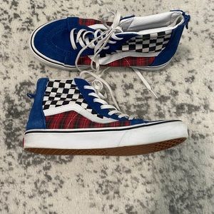 Vans sneakers high top plaid checker 5